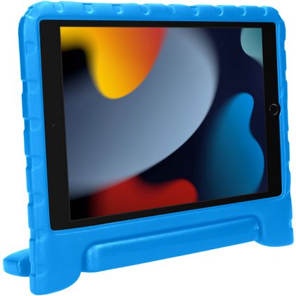Mobiparts Kids Coque iPad 8 (2020) Coque de tablette pour enfants avec Poignée Enfants en EVA - Bleu
