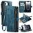 CaseMe C30 Housse iPhone 16e Etui Porte-Monnaie - Bleu