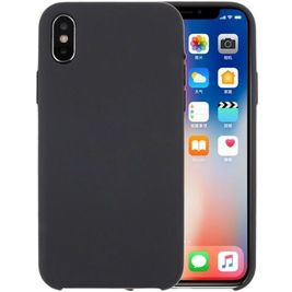 Mobigear Colors Coque iPhone X Coque arrière en Silicone - Gris