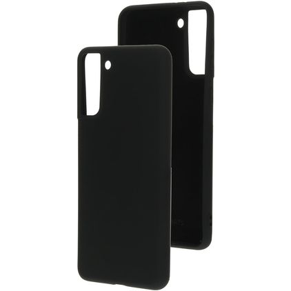 Mobiparts Coque Samsung Galaxy S21 Plus Coque arrière en Silicone - Noir