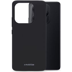 Mobilize Rubber Gelly Coque Xiaomi Redmi Note 14 5G Coque arrière en TPU Souple - Noir