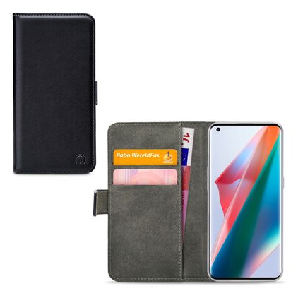 Mobilize Classic Gelly Wallet OPPO Find X3 Étui Portefeuille - Noir