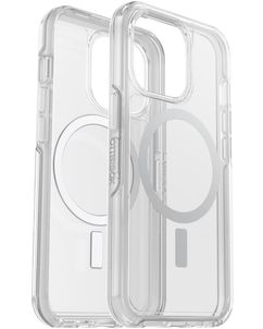 OtterBox Symmetry Plus Coque Transparente iPhone 13 Pro MagSafe Coque arrière Rigide Anti-Chocs - Transparent
