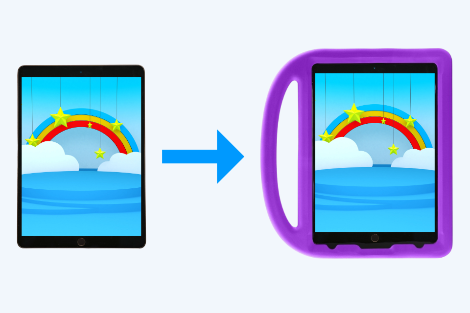Mettre une tablette dans une coque enfant ? Voici comment faire