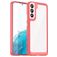 Mobigear Crystal Coque Samsung Galaxy S23 Ultra Coque arrière Rigide - Transparent / Rouge