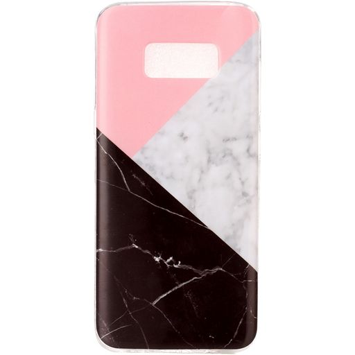 Mobigear Marble Coque Samsung Galaxy S8 Coque arrière en TPU Souple - Tricolore