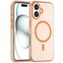 Mobigear Shockproof Coque iPhone 16 Plus MagSafe Coque arrière en TPU Souple - Orange