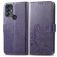 Mobigear Clover Housse TCL 305 Etui Porte-Monnaie - Violet