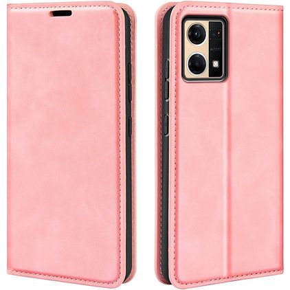 Mobigear Retro Slim Housse OPPO Reno 7 4G Etui Porte-Monnaie - Rose