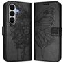 Mobigear Butterfly Housse Samsung Galaxy A27 Etui Porte-Monnaie - Noir