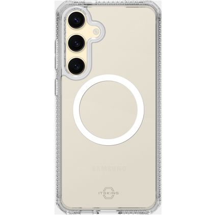 ITSKINS Level 2 HybridMagClear R Coque Transparente Samsung Galaxy S24 FE MagSafe Coque arrière Rigide Anti-Chocs - Transparent