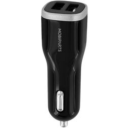 Mobiparts Car Charger - Double USB USB-C 24W 4.8A - Noir