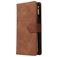 Mobigear Zipper OnePlus 8 Pro Étui Portefeuille - Marron