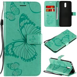 Mobigear Butterfly Housse Nokia 2.3 Etui Porte-Monnaie - Turquoise