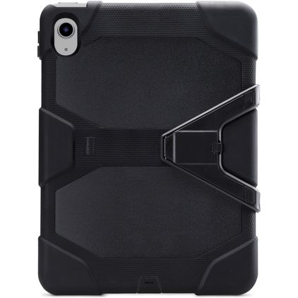 Xccess Survivor Essential Coque iPad Pro 11 Pouces (2022) Coque arrière en Plastique rigide,Silicone + Support Amovible - Noir