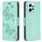 Mobigear Butterfly Housse Xiaomi Redmi Note 12 Etui Porte-Monnaie - Vert