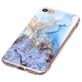 Mobigear Marble Coque iPhone SE (2020) Coque arrière en TPU Souple - Bleu