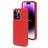 Mobiparts Coque iPhone 14 Pro Coque arrière en Silicone - Scarlet Red