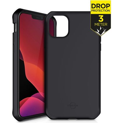ITSKINS SpectrumSolid iPhone 12 Pro Max TPU souple Coque arrière Antichoc - Plain Black