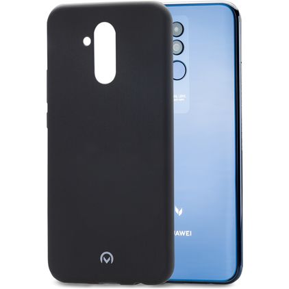 Mobilize Rubber Gelly Coque Huawei Mate 20 Lite Coque arrière en TPU Souple - Matt Black