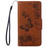 Mobigear Butterfly Housse iPhone SE (2020) Etui Porte-Monnaie - Marron