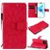 Mobigear Sunflower Housse iPhone 12 Etui Porte-Monnaie - Rouge