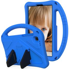 Mobigear AeroArmor Coque Samsung Galaxy Tab A7 Lite Coque de tablette pour enfants avec Poignée Enfants en EVA + Porte-crayon - Bleu