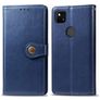Mobigear Snap Button Housse Google Pixel 4a Etui Porte-Monnaie - Bleu