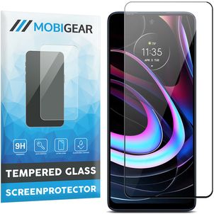 Mobigear Premium Motorola Edge (2021) Verre trempé Protection d'écran - Compatible Coque - Noir