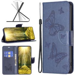 Mobigear Butterfly Housse Nokia G21 Etui Porte-Monnaie - Dark Blue