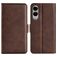 Mobigear Slim Magnet Housse Samsung Galaxy S25 Edge Etui Porte-Monnaie - Marron