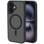Mobiparts Hardcover Coque iPhone 16 MagSafe Coque arrière Rigide - Satin Black