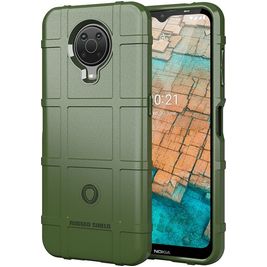 Mobigear Rugged Shield Coque Nokia G20 Coque arrière en TPU Souple Anti-Chocs - Vert