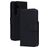 Mobiparts Samsung Galaxy S25 Cuir véritable Étui Portefeuille - Noir
