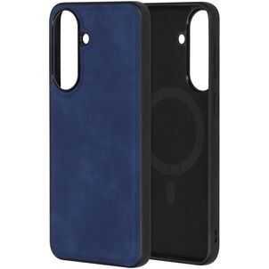 Mobiparts Classic Coque Samsung Galaxy A57 MagSafe Coque arrière en TPU,Similicuir - Sapphire Blue