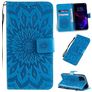 Mobigear Sunflower Housse iPhone 11 Etui Porte-Monnaie - Bleu
