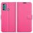 Mobigear Classic Housse Motorola Moto G60 Etui Porte-Monnaie - Magenta