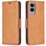 Mobigear Excellent Housse Samsung Galaxy S25 Edge Etui Porte-Monnaie - Cognac