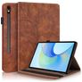 Mobigear Tree Coque Samsung Galaxy Tab S10 FE Plus Etui + Porte-crayon - Marron