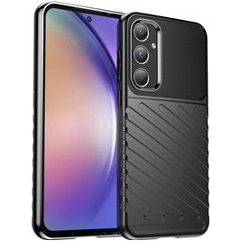 Mobigear Groove Coque Samsung Galaxy A55 Coque arrière en TPU Souple - Noir