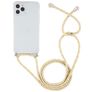 Mobigear Lanyard iPhone 12 Pro Max Coque avec cordon en TPU Souple - Transparent / Jaune