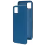 Mobiparts Coque Samsung Galaxy A22 5G Coque arrière en Silicone - Blueberry Blue