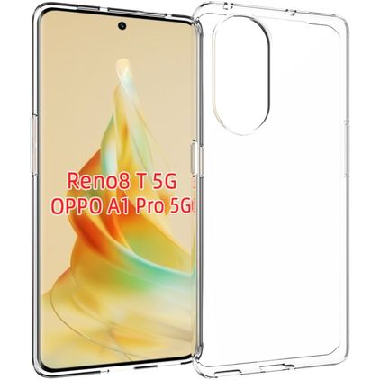 Mobigear Basics Transparent OPPO Reno 8T 5G TPU souple Coque arrière - Transparent
