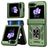 Mobigear Armor ring Coque Samsung Galaxy Z Flip 7 FE Coque arrière Rigide Anti-Chocs avec Anneau-Support - Vert
