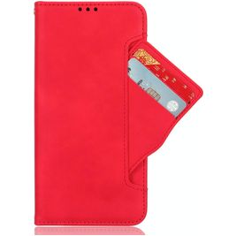 Mobigear Slide Wallet Housse OPPO Find X9 Etui Porte-Monnaie - Rouge