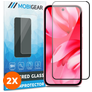 Mobigear Premium Google Pixel 9a Verre trempé Protection d'écran - Compatible Coque - Noir (Lot de 2)