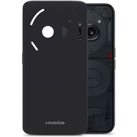Mobilize Rubber Gelly Coque Nothing Phone (2a) Coque arrière en TPU Souple - Matt Black