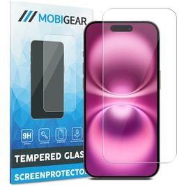 Mobigear iPhone 16 Verre trempé Protection d'écran - Compatible Coque