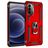Mobigear Armor Ring Coque Motorola Moto G82 Coque arrière Rigide Anti-Chocs avec Anneau-Support - Rouge