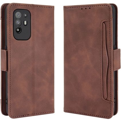 Mobigear Slide Wallet OPPO A94 5G Étui Portefeuille - Marron